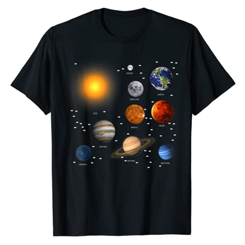 Hobby Is Science - Наша солнечная система, научная образовательная футболка,