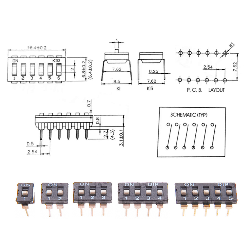 Circuit Snap Kit - Набор из 5 шт. переключателей-тумблеров с
