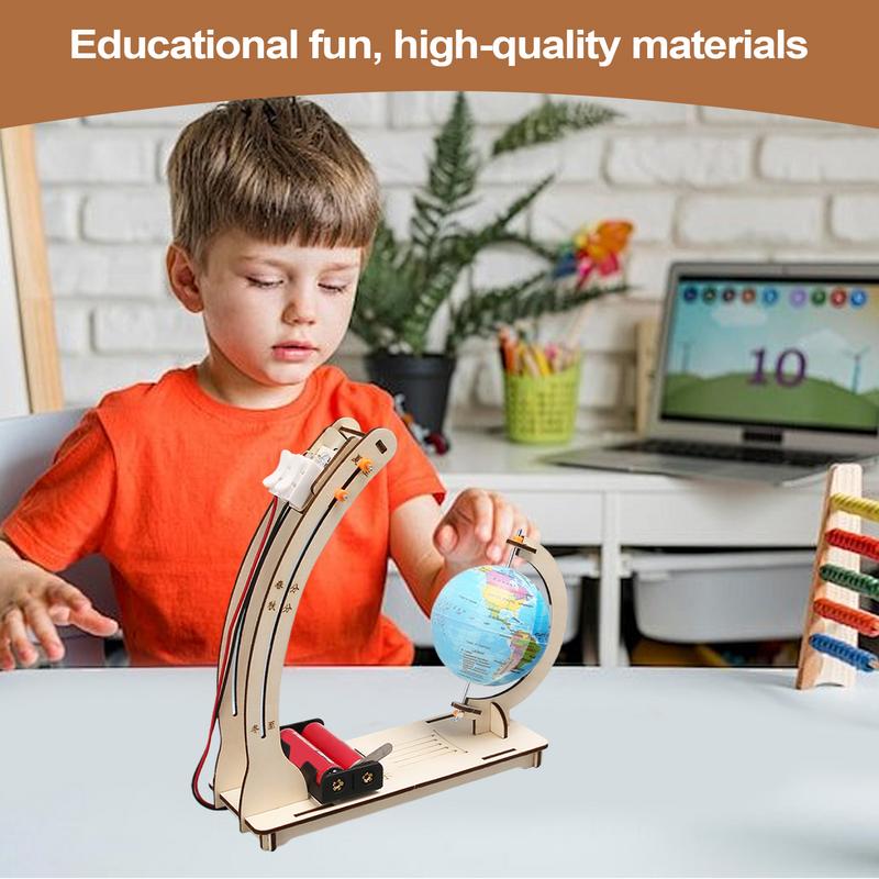 Science Project Toys Making - Набор для изготовления деревянных спутниковых моделей,