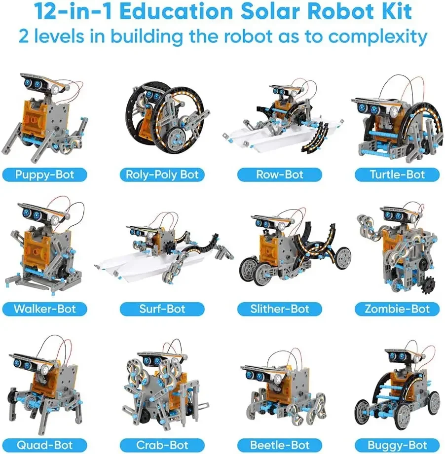 13-в-1 обучающий солнечный роб – обзор и цена Science Project Robot