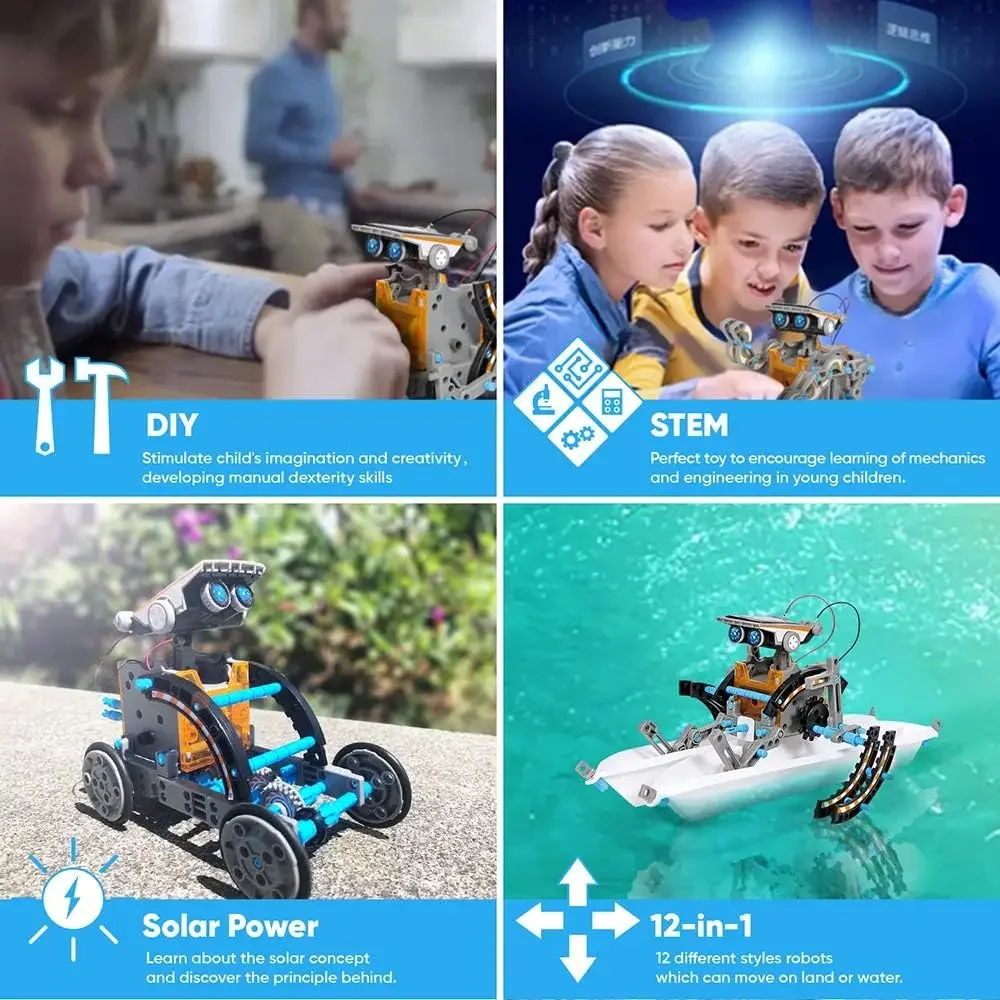 13-в-1 обучающий солнечный роб – обзор и цена Science Project Robot